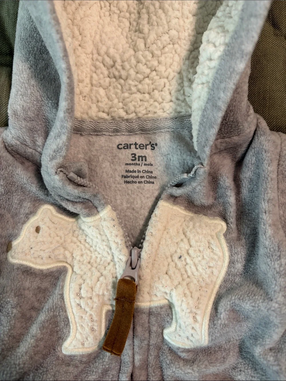 Baby Onesie - Hooded - 0-3 months.